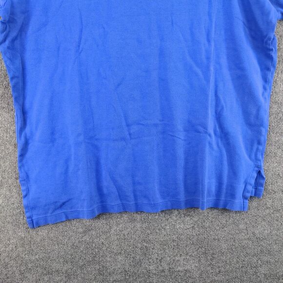 Polo Ralph Lauren Men's Polo Shirt Blue XL Short Sleeve High Low Hem Cotton - Picture 7 of 12